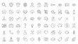 © Md Shaikh Farid - A collection of various line icons and symbols in a grid pattern