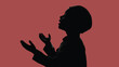 © Hasiv - Child waiting excitedly for iftar silhouette, Ramadan family moment and Islamic lifestyle vector illustration