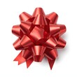 © Studicon - Festive red bow with ribbon on a white background for gifts and celebrations