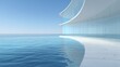 © Maharani - Modern architectural structure beside a seamless infinity pool, ocean view, blue sky backdrop