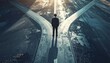 © Rosdiana - Businessman at Crossroads Choosing Between Two Paths