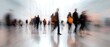 © Suradet Rakha - Blurred Motion of People Walking in Modern Urban Space