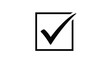 © MdBakerHossen - Simple black and white illustration of a checkbox with a checkmark inside