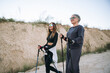 © Cristian Blázquez - Women enjoying nordic walking outdoors, staying active