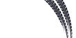 © ribut - Auto tire tread grunge element. Car and motorcycle tire pattern, wheel tyre tread track. Black tyre print.