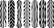 © M Zohaib Graphics - Tire Tracks Patterns: Graphic representation of tire tracks, showcasing the various tread patterns.