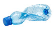 © Arthur - Crumpled blue plastic water bottle isolated on a transparent background