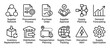 © Mr. Png - Set of supply chain management icons representing procurement, logistics, planning, and transportation processes in a clean, minimalist line art style for business concepts