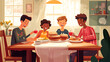 © Ahmad - family in restaurant
