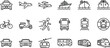 © Vector Classic  - Various modes of transportation icon set