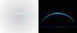 © Alehandro - A glowing neon blue arc with an orbital effect and radial glow. A futuristic digital halo in dark space. Perfect for sci-fi designs, user interfaces, space backgrounds, vibrant technology posters, and