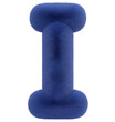 © Shawon003 - Fluffy Blue Letter I 3D Alphabet Illustration.