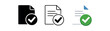 © Design Ful - verification document with large checkmark symbol digital confirmation approved file