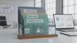© Generative AI - Office Organization: Medical Leave, Family Leave, and Personal Time Off Folders on Desk with Laptop
