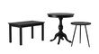 © PhotoHub - Three black tables of different styles on transparent background for furniture design
