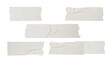© ariya - White sticker adhesive paper tape isolated on transparent background.