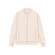 © NUR - Flat vector illustration set of various jackets and outerwear styles. Clean outlines with soft muted colors . Ideal for fashion projects, icons, catalogs, apps, and branding.