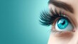 © liliyabatyrova - A woman's eye is shown in a blue color