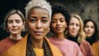 © VictorCanalesStudio - Group of diverse women confidently looking at camera, embodying empowerment and community