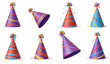 © Abdul - Party hats and birthday caps realistic 3D vector icon set