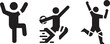 © Mr.Ab Stocks - Sports Stick Figure Icons Set – Running, Jumping, Training