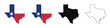 © Saif Ullah - Texas State Map and Flag Vector Set - Silhouette, Outline, and Distressed Designs | Lone Star State Map Icons - Texas Flag, Grunge Texture, and Minimalist Outlines | Texas Map Collection: State Flag