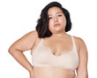 © Rawpixel.com - Size inclusive png women's fashion beige bra mockup studio shot