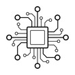 © Nuy - Processor chip vector icon for graphic design, logo, web site, social media, mobile app, ui illustration