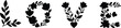 © MstBaby - Decorative floral typography spelling love word with blooming flower silhouettes for romantic valentine design.