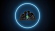 © Ziki - Family bonding over a captivating glowing science experiment fostering curiosity and shared learning