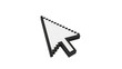 © Nina - Pixelated computer cursor PNG isolated on transparent background, retro style arrow pointer for web design and user interface