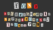 © arturaliev - Vector set of magazine cutout letters alphabet
