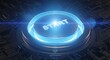 © qureshi - Close-up of a glowing blue circular 'START' button on a futuristic, metallic interface, symbolizing the beginning of a new project or journey.