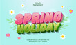 © Navy Graphic - Spring Holiday Editable Text Effect 3d Modern Style