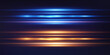 © Leonid - Abstract lights lines. Vector laser beams. Glowing streaks on dark background. Luminous neon lines isolated on trasparent backgound.