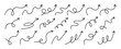 © Anastasiia - Set of line bounce jump arrows vector illustration