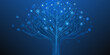 © Apurba - A digital tree of life with glowing blue nodes and branching connections