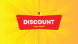 © nadunn4 - New year Discount shop now banner editable eps format banner editable template design with red shape with yellow gradient hot Abstract background Vector illustration