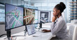 © Andrey Popov - Young Black Girl Developing Innovative BIM Technology
