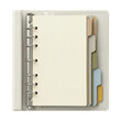 © BTG - Open white ring binder planner with dividers