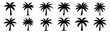 © KartikChandro - Easter palm outline Silhouette vector icon set. Easter vector icons on white background and Vector illustration.