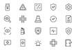 © Iconfly - First Aid Outline Icon Set – Emergency Kit and Survival Medical Icons Collection for Evacuation and Disaster Preparedness, Editable Stroke, Modern Vector Illustration