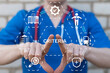 © wladimir1804 - Doctor using virtual touch screen presses the word CRITERIA. Criteria Controlling Follow Guidelines Conduct Concept. Criteria evaluation. Goal setting and achievement strategy.