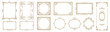 © HarutoTanaka88 - Set of decorative vintage borders and frames with floral ornaments. Elegant gold ornamental vector design