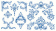 © Ranger - Luxury decorative vector elements set, rococo and baroque style, vintage luxury royal vignette