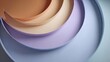 © vanistwn - Abstract layered shapes in pastel colors modern design with copy space