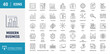 © Control New - Modern business icon set. Includes digital transformation, business agility, competitive advantage, business intelligence and more. Vector Illustration with editable strokes