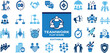 © Creative BD - A simple vector illustration showing a set of team work icons and symbols for web and design use