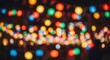 © Farzan - Colorful Bokeh Lights - A Festive and Abstract Display.