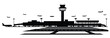 © Vedssa - airport terminal silhouette